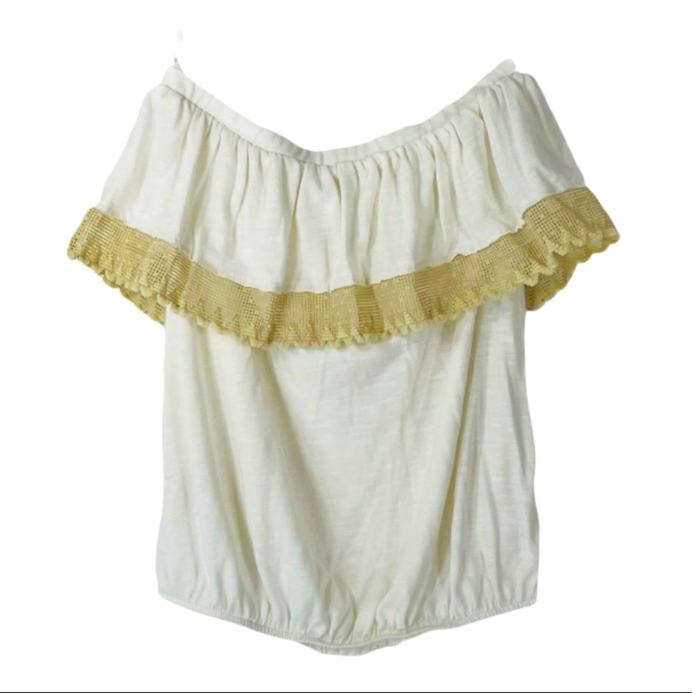 Free people laced ruffled crop tube top - Picture 1 of 8